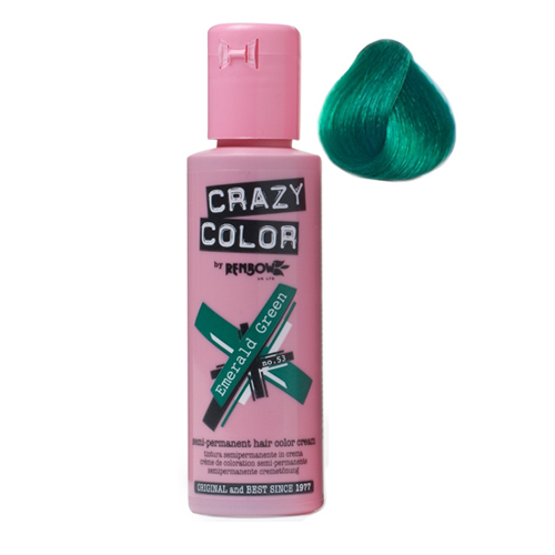 Crazy Color 53 Emerald Green 100ml